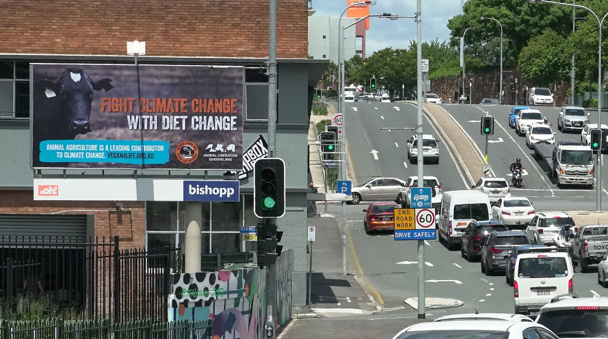 Billboard: 'Fight Climate Change with Diet Change'